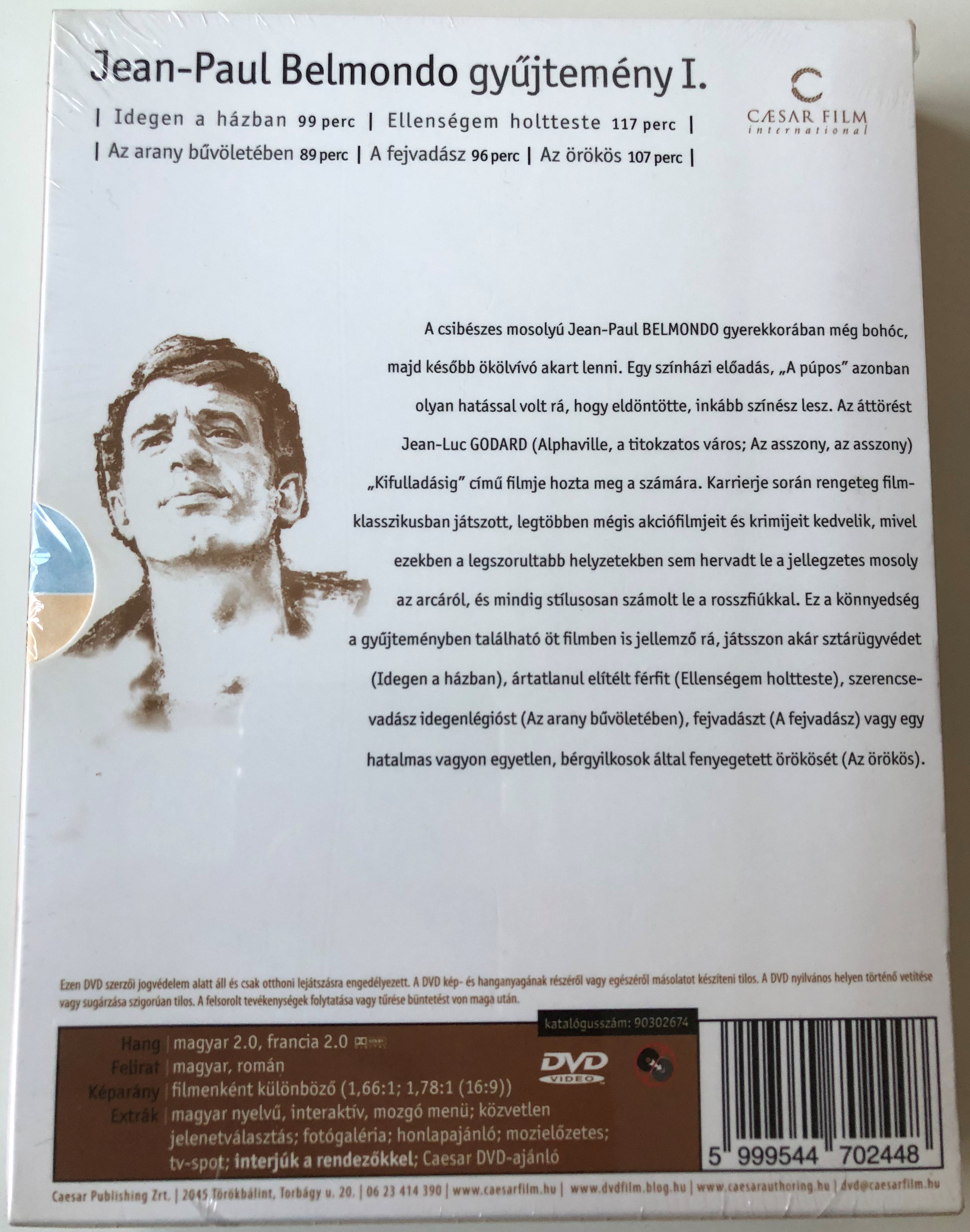 Jean-Paul Belmondo gyűjtemény I. 5 DVD BOX 1